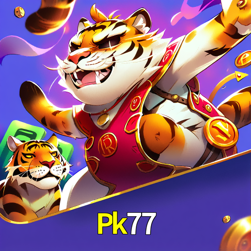 Imagem promocional da Pk77 mostrando a plataforma e suas vantagens